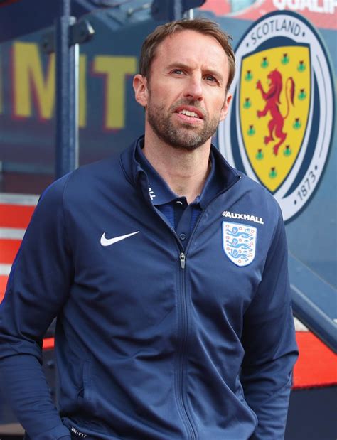 Glasgow Scotland June 09 Gareth Southgate Manager Of England Walks