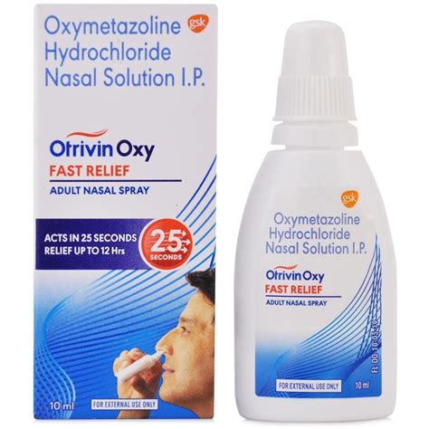 Otrivin Oxy Spray Oxymetazoline Hydrochloride Nasal Solution Ip