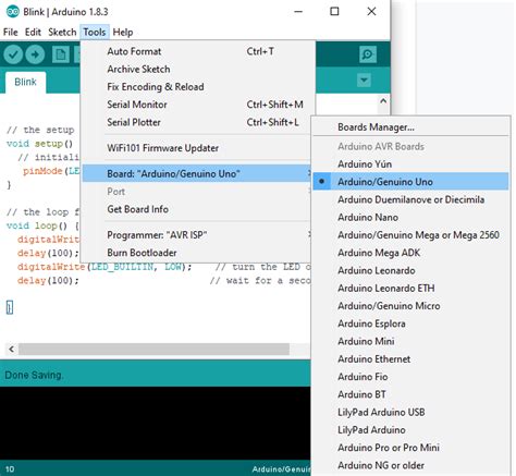 Getting Started Blink A Led With Arduino Hex