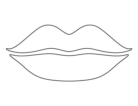 Printable Lips Template