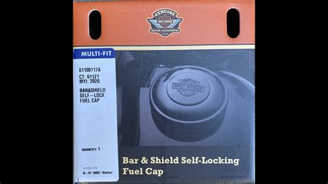 Harley davidson chrome gas tank cap christmas tree ornament 1999 cavanagh. Harley Davidson Bar & Shield Self Locking Fuel Cap ...