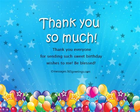 Appreciation Thank You Message For Birthday Wishes In English Awesome