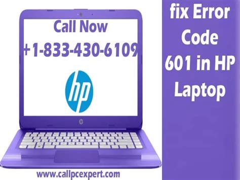 Ppt How To Fix Error Code 601 In Hp Laptops Powerpoint Presentation
