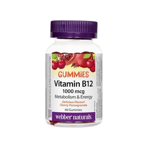 Webber Naturals Vitamin B12 Gummies 1000mcg 60 Drugsmart Pharmacy