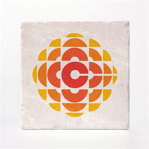 Cbc Retro Gem 1974 1986 Logo Coaster Versatile Coasters