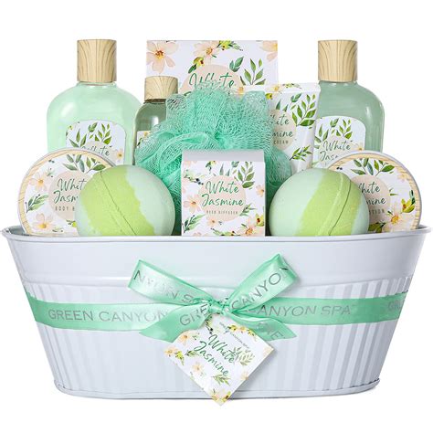 Buy Bath Spa Gift Baskets Women Pcs White Jasmine Bath Gift Sets