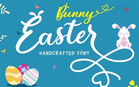How to write neatly + improve your handwriting. Bunny Easter Calligraphy Font - Dafont Free
