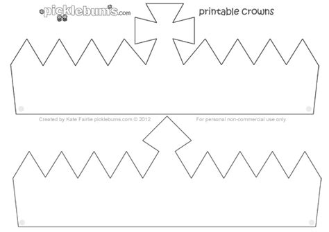 Make A Crown Free Printable Crown Template Picklebums