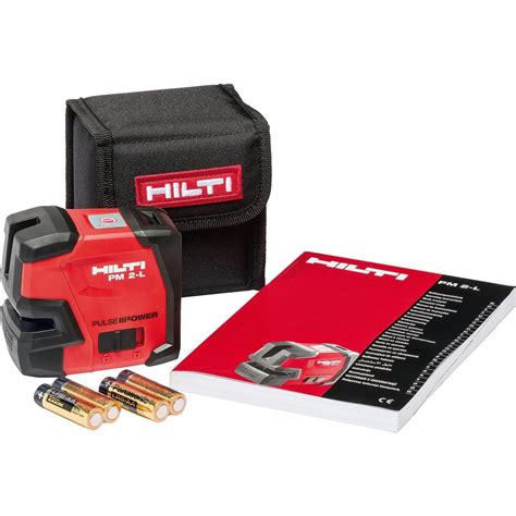 Hilti 33 Ft Pm 2 L Line Laser With 2 Aa Batteries 2047044 Gosale