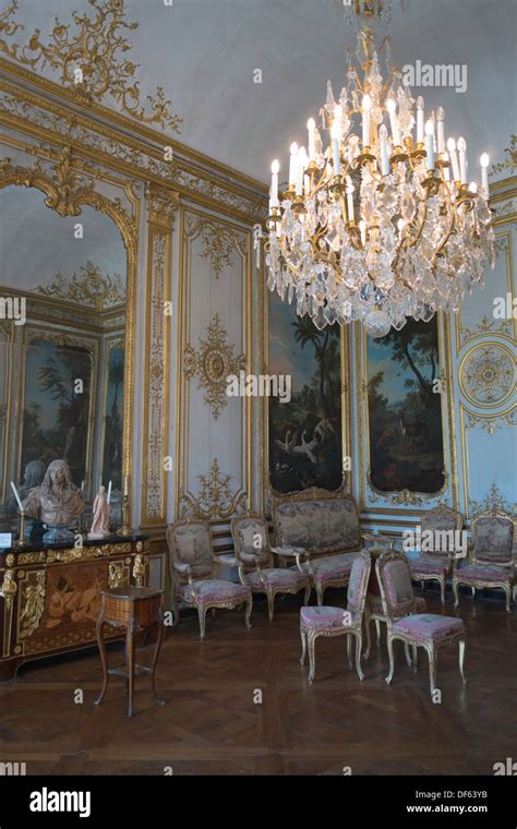 The Interior Of Grand Apartment Of The Musee De Conde Chateau De