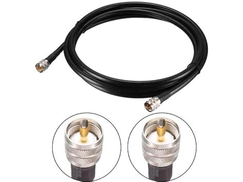 Rg8u Coax Cable With Pl 259 Male Connectors For Cbham Radio 3048m10ft