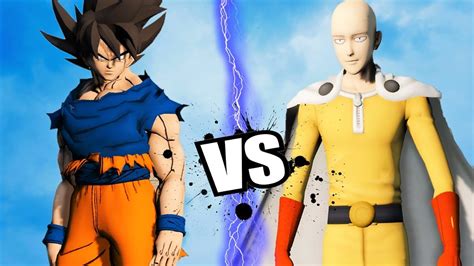 Ultra Instinct Goku Vs Saitama One Punch Man Epic Battle Youtube