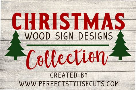 Christmas Wood Sign Designs Collection Christmas Svg