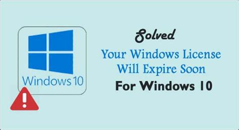 Your Windows License Expires On Windows 10 Fodhell