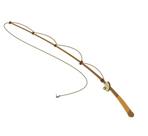 Seeking for free fish clipart png images? Fishing rod Fishing tackle Angling - Cartoon long fishing ...