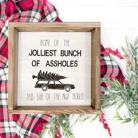 Jolliest Bunch Of Assholes Custom Wood Framed Sign Farmhouse Etsy