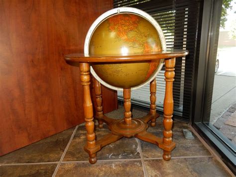 16” Library Globe Replogle Sets In Floor Stand Circ 1962 Globe