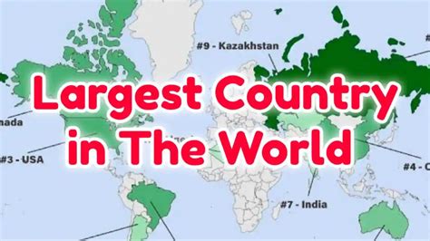 Largest Country In The World 2023 Africa Europe