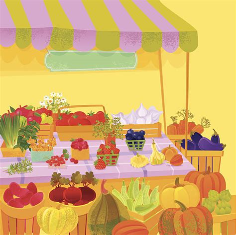 Outdoor Market Clip Art Vector Images And Illustrations Istock