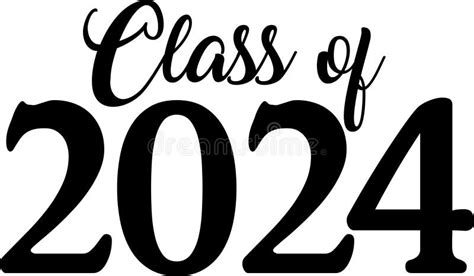 Class Of 2024 Graduate Green Graphic Stock Illustration Illustration