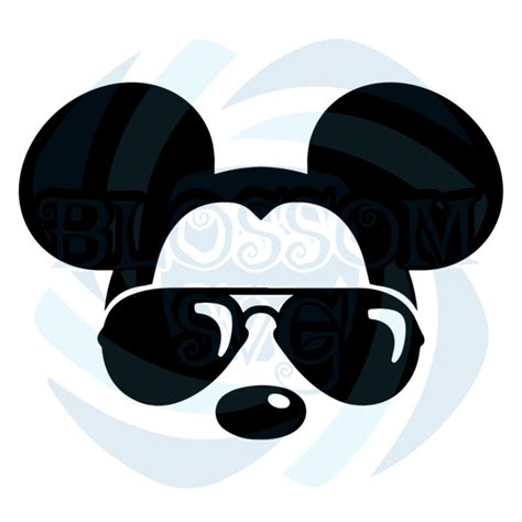 Mickey Mouse Sunglasses Svg Disney Svg Mickey Svg