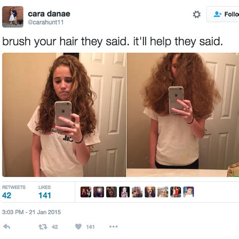 brush your hair they said it ll help they said 19 things big haired people will recognize