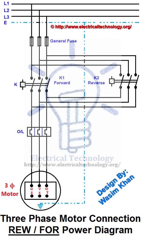 3 Phase Motor Connection Diagram
