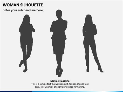 Woman Silhouette Powerpoint Template Ppt Slides