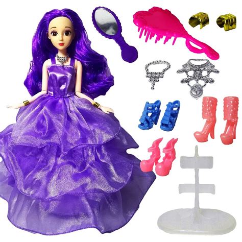 Buy 30cm Princess Dolls Beauty Curly Hair For Barbie Fashion Toys Joint Moving
