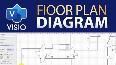 How To Draw A Simple Floor Plan In Visio Youtube