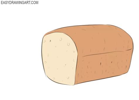 How To Draw Bread Step By Step Easy Bread Poster