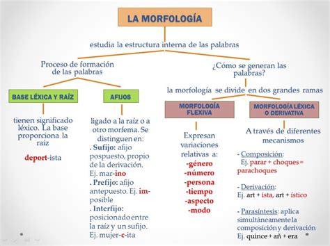 La Morfologia Apuntes De Lengua Carteles De Gramática Palabras De