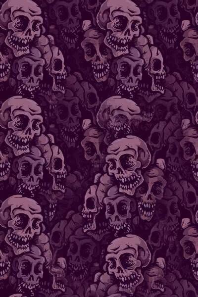 Purple Skull Pattern Skull Wallpaper Skull Art Mermaid Wallpaper