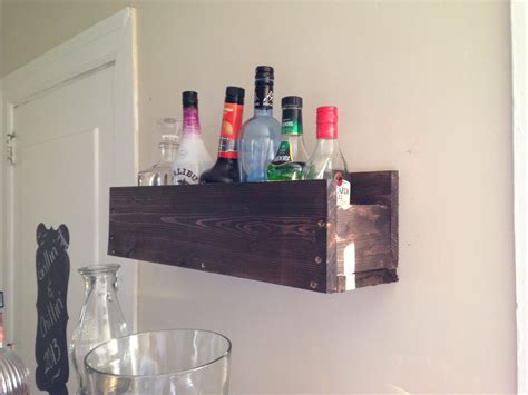 I'm talking about that specific floating shelf style. Liquor bottle holder | New home wishes, Home, Floating shelves