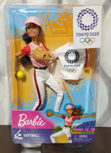 Barbie Olympic Games Tokyo 2020 Softball Doll Brand New Complete