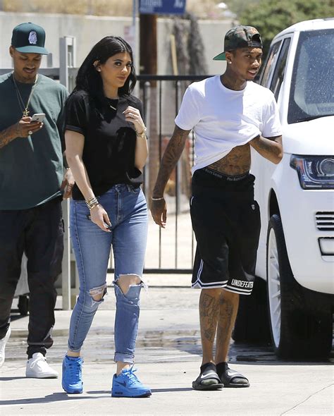 Kylie Jenner In Ripped Jeans Gotceleb