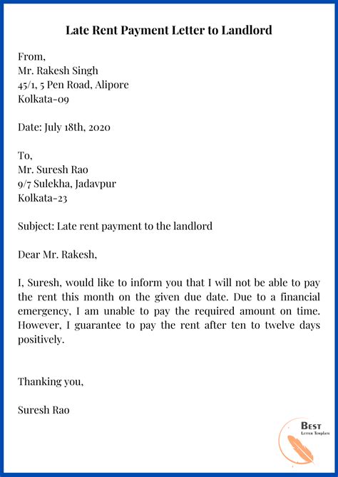 Free Late Payment Letter Template Nisma Info