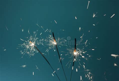 Sparklers Burn Stock Photo Image Of Merry Bright Firework 88116582