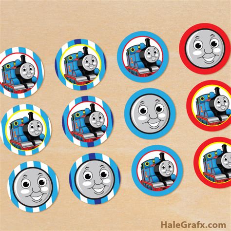 Make the birthday filled with adventure by having this chiseled, exceptional thomas and friend's themed birthday cake for kids. FREE Printable Thomas the Tank Engine Cupcake Toppers