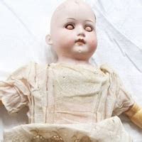 Late Victorian German Bisque Doll Sleep Eyes Open Mouth Composition Arms Soft Body Black