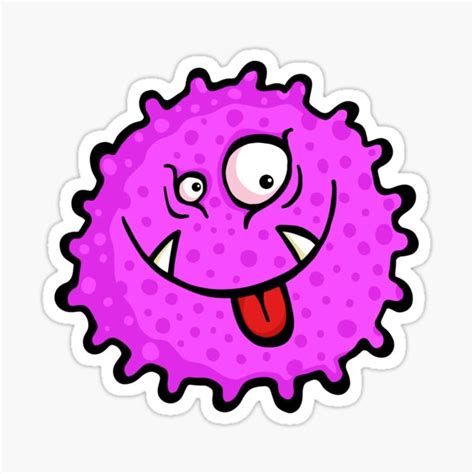 Pink Spotty Bacteria Sticker For Sale By Prawny Redbubble