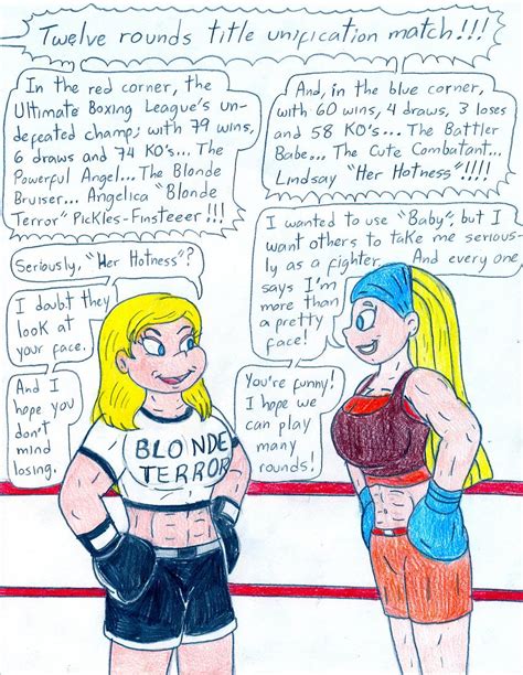 Boxing Angelica Vs Lindsay By Jose Ramiro On Deviantart