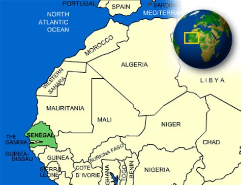 Map Of Senegal Countryreports