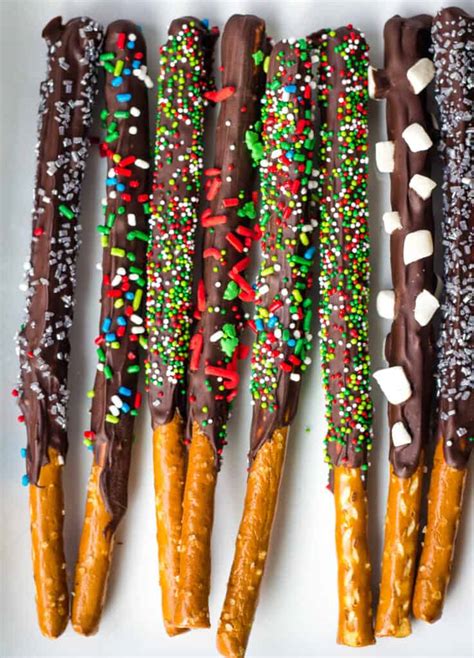 Chocolate Covered Pretzel Rods Keeping The Peas