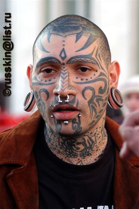 tattooed pierced guy tattooed pierced guy russian freak flickr