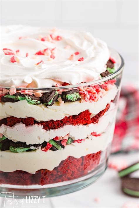 Peppermint Cheesecake Trifle Christmas Dessert Tastes Of Lizzy T