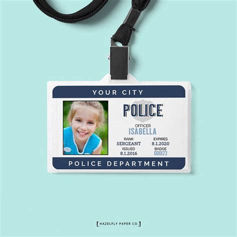 Check spelling or type a new query. Personalized Kids Police Officer Photo ID Card by HazelflyPaperCo | Kids police, Personalised ...