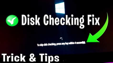 Chkdsk Disk Check Windows On Startup Fix Youtube