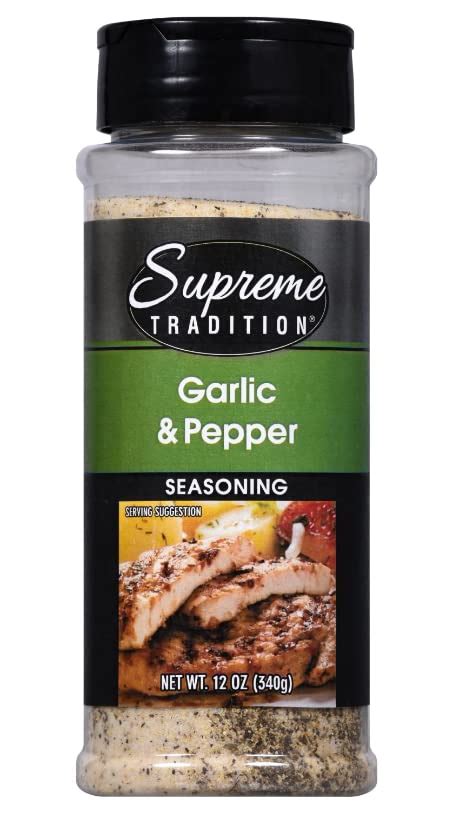 Supreme Tradition Garlic And Pepper Seasoning 12 Oz 1