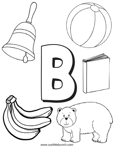 Letter B Lets Learn About The Letter Of The Week Our Little Bunch